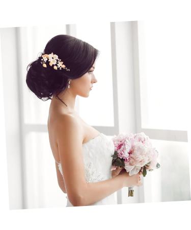 Ipetboom 1pc White Bridal Comb Bride Hair Comb White Hair Clip Bride Headpiece Women Hair Comb Flower Rhinestone Hair Clips Rhinestone Pearl Hair Clips Accessories Ceramics Wedding Women's - Buy Online on GoSupps.com