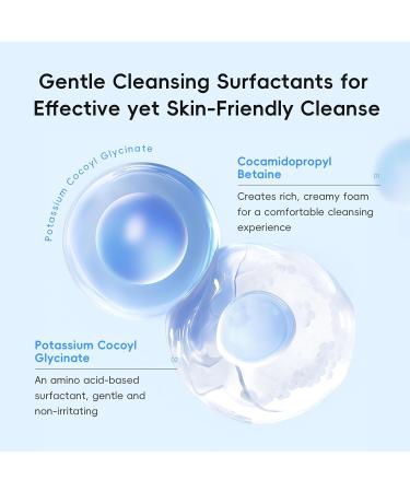 BEUKING Hydrating Hyaluronic Collagen Facial Cleanser Gentle Face Cleanser with Hyaluronic Acid+Centella Asiatica Extract Pore Cleanser Safe Daily Face Wash For Dry Oily Sensitive Skin 1.76 fl oz - Buy Online on GoSupps.com