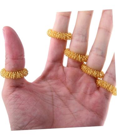Ibasenice 5-St Spiky Sensory Ring - Acupressure Finger Circulation Toy | Chinese Medicine Massage Device - Buy Online on GoSupps.com