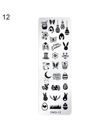 DIY Christmas Nail Art Template - Stainless Steel Snowflake Nail Stamp Plate for Women - Buy Online on GoSupps.com