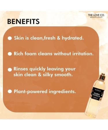 LUV CO. Warm Vanilla Body Wash - Nourishing Vegan Shower Gel for Men | Natural Softness & Hydration - Buy Online on GoSupps.com