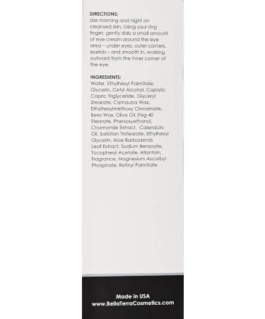 Bellaterra Cosmetics Advanced Radiance Eye Cream - Revitalize & Brighten Your Eyes | International Shipping Available - Buy Online on GoSupps.com