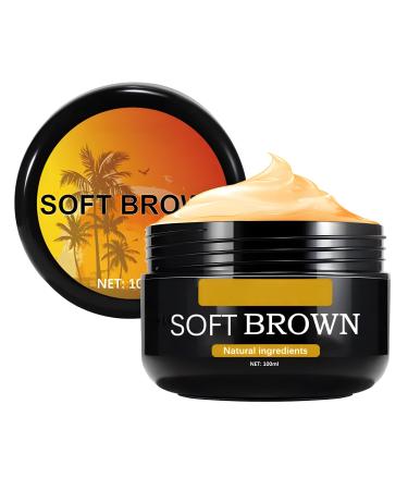 Tanning Gel Soft Brown Tanning Gel Natural Brown Dark Tanning Luxe Gel Tanning Accelerator Cream Gel for Sunbeds & Outdoor Sun for All Skin Types 100g