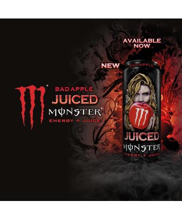 Monster Energy Drink Bad Apple 500ml Cans New Flavour Fresh Stock (12 Cans x 500ml) Bad Apple 12 Cans x 500ml - Buy Online on GoSupps.com