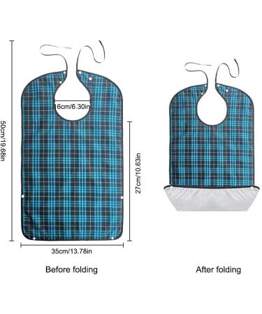 Karells Adult Bibs - Stylish & Functional 50x35cm Bibs for Men Women & Disabled | Perfect for Eating - Buy Online on GoSupps.com