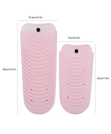 Silicone Heat Resistant Mat - 2pcs Non-Slip Pouch for Hair Straightener - Travel-Friendly Pink Hair Styling Cover - Buy Online on GoSupps.com