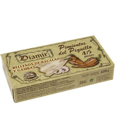 Lot 3x Piquillo pepper stuffed with cod and shrimp - Box 220g - Buy Online on GoSupps.com