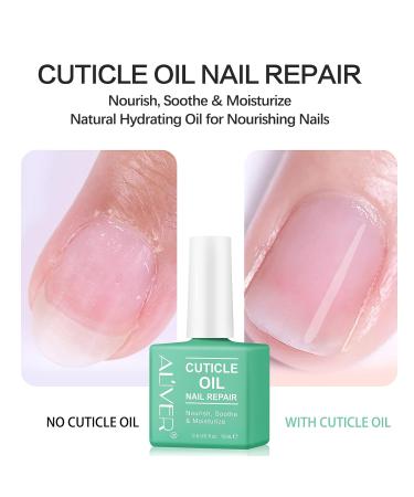 ALIVER Gel Nail Polish Remover Kit with Cuticle Oil - Fast & Easy Gel Polish Removal - Moisturizing and Strengthening Formula - No Irritation - Blue+Green - Buy Online on GoSupps.com