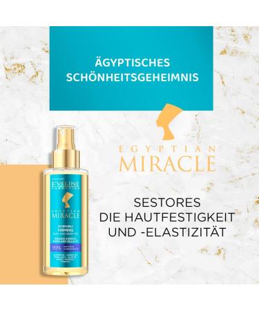 Eveline Cosmetics Egyptian Miracle Firming Breast and Body Oil - Hydrating & Firming Oil for All Skin Types - Shop Internationally - Buy Online on GoSupps.com