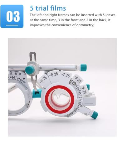 Buy Gehpyyds Universal Optical Trial Frame - Adjustable Lens PD 48-80mm | Optometry Eye Test Glasses - Buy Online on GoSupps.com