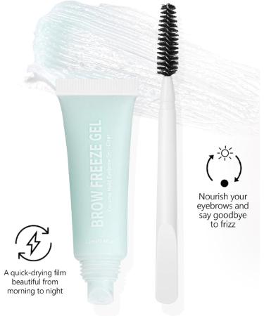  Huxibai Eyebrow gel eyebrow setting gel | 12ml quick-drying long-lasting water-resistant natural with brush for everyday wear parties travel weddings - Buy Online on GoSupps.com