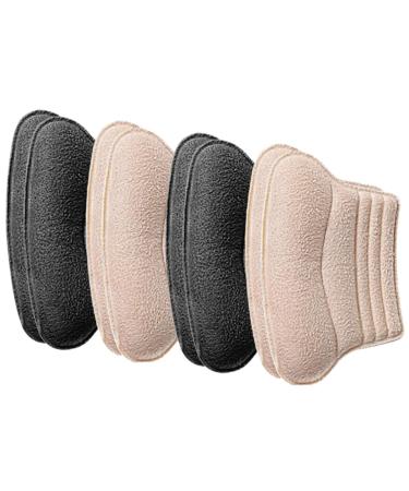 FRCOLOR 4 Pairs Heel Sticker Half Size Pad Shoe Filler for Children Heel Liners Heel Stickers Daily Heel Pads Sport Outdoor Heel Liners Shoes Cotton Yarn Glue Replaceable