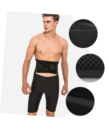 Buy Protection Corset Stabilizer Sweat Waist Band for Men - Fajas Para Hombres Gym Belts - Nylon Tummy Control - Keep Warm Strap - Black 100x22CM - Buy Online on GoSupps.com