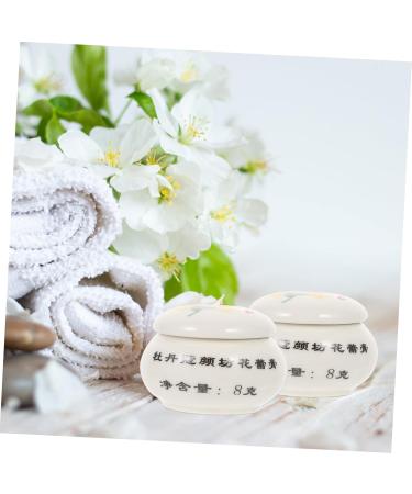 PRETYZOOM 1pc Cosmetic Box Coffee Containers Tea Tin Container Candy Jars with Lids Cream Container Ceramic Cosmetic Jar Storage Holder Travel Ceramics Multipurpose Tea Pot White - Buy Online on GoSupps.com