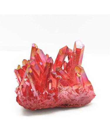 100g Natural Crystal red Angel Quartz Cluster Specimen d Titanium Coated Quartz Cluster Stones - Buy Online on GoSupps.com