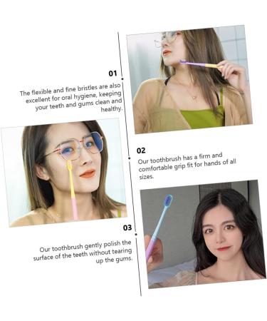 Gleavi 8-Pack Manual Toothbrush Set - Soft & Sensitive Ice Cream Designs for Kids & Family | Reusable Travel-Friendly Eco-Friendly Plastic - Buy Online on GoSupps.com