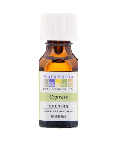 Aura Cacia 100% Pure Essential Oil Cypress .5 fl oz (15 ml)