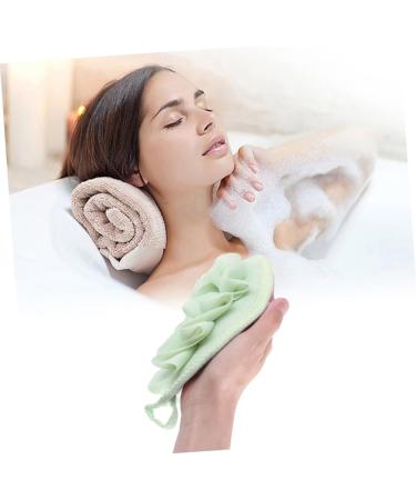 NOLITOY 9 Pcs Back Loofah Shower Sponge Set | Exfoliating Bath Accessories & Soft Mesh Pouf Scrubber for Ultimate Clean & Relaxation - Buy Online on GoSupps.com
