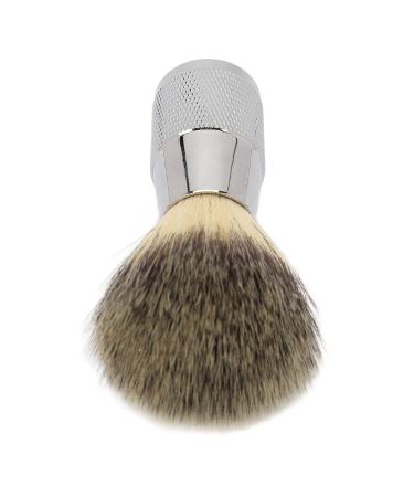 Premium Synthetic Bristle Shaving Brush - Curved Handle & Portable Design for Men | Foaming Shaving Cream Brush for Salon Home & Travel - Buy Online on GoSupps.com