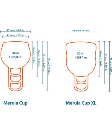 Merula Cup Fox (Orange) - One Size Medical Silicone Menstrual Cup | Shop Internationally - Buy Online on GoSupps.com