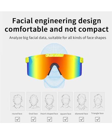 Shine Hall Polarizing Sports Sunglasses for Cycling & Fishing - UV400 Protection - Unisex Styles - Buy Online on GoSupps.com
