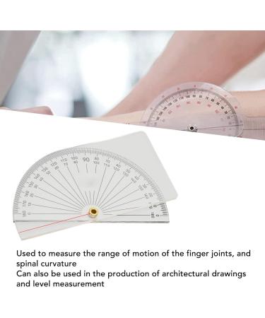 KAKAKE Fingers Goniometer Transparent Finger Joint Goniometer Clear Scale Accurate Measure Easy Observation for Architectural Drawings - Buy Online on GoSupps.com
