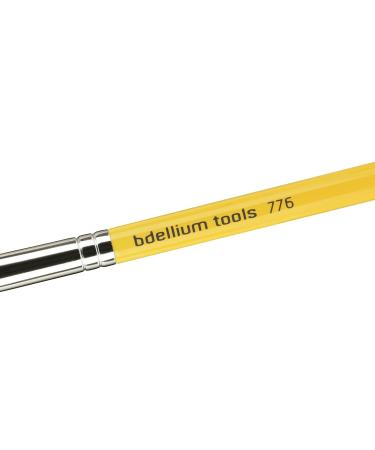 Bdellium Tools Professional Travel Makeup Brush - 776 Blending Brush with Short Wooden Handle for Powder/Cream Shading - Yellow 1pc - International Shipping Available - Buy Online on GoSupps.com