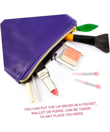 POPETPOP 2 Sets Lip Gloss Brush Silicone Facial Brush Eyeshadow Brush Lip Plumper Lip Gloss Makeup Lip Brush Lipstick Lip Applicator Eye Shadow Brush Miss Silica Gel Pink Mini - Buy Online on GoSupps.com