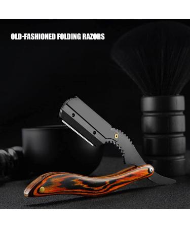 Straight Edge Razor Blade Holder - Premium Wooden Handle Beard Razor for Men | Safe & Sharp Manual Shaving (Blades Not Included) - Buy Online on GoSupps.com