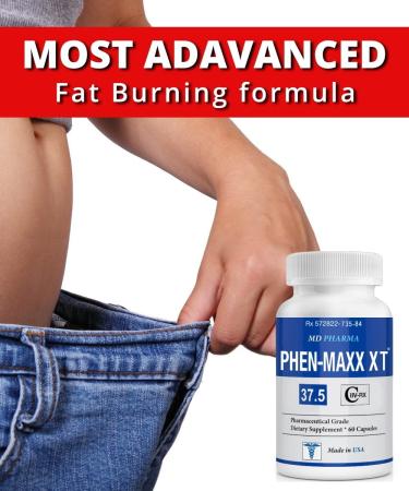 PHEN-MAXX XT 37.5 - Maximum Strength Weight Loss Diet Pills | Appetite Suppressant | Boost Energy & Mood - Buy Online on GoSupps.com