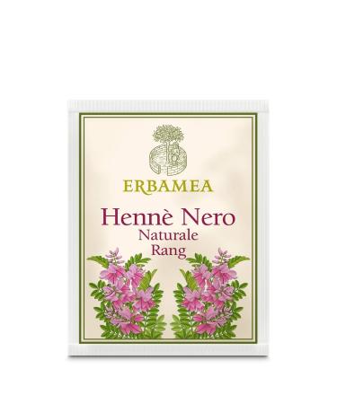 erbamea – Henna 'natural black rank 1 box of 100 gr, Natural coloring, hardener, polishing.