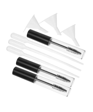 DRESSOOS 3pcs 10ml Empty Mascara Tube Empty Mascara Tube with Wand Lip Gloss Containers Transfer Pipettes
