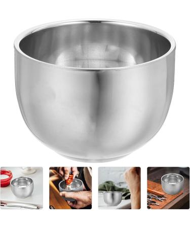Coheali Double-Layer Shaving Cup | Stainless Steel Travel Foam & Soap Holder | Wet Shave Accessories with Sunflower Design - Buy Online on GoSupps.com