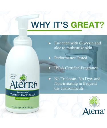 Aterra 7 Foaming Hand Soap 18 oz bottle 2-pack - Buy Online on GoSupps.com