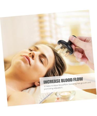 Tovinanna Massage Device & Brush Head - Hair Cleaning & Back Massage Tool 7.5x6cm Black - Buy Online on GoSupps.com