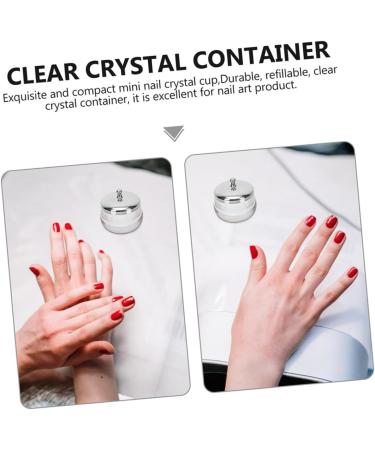 2 pi ces Lot de Gobelets Verre pour Dissolvant Vernis Outil Manucure Transparent Design l gant et Pratique pour Salon et Usage Personnel - Buy Online on GoSupps.com