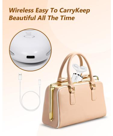 VOFEL Face Massager Gua Sha Roller Neck Tightening Device with Heat + 3 Color Lights - White | Anti-Aging Facial Massager for Neck Firming - Buy Online on GoSupps.com