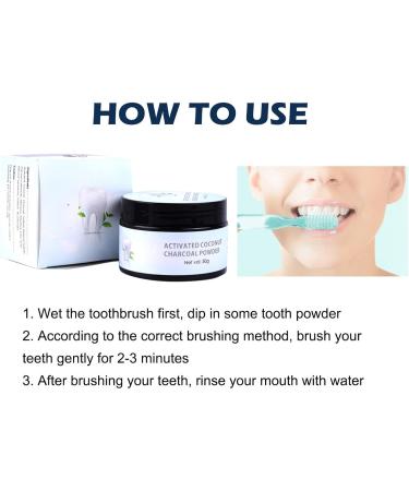 Paris Tooth Whitening - Natural Activated Charcoal Powder for White Teeth & Spot Removal (1PC) - Buy Online on GoSupps.com