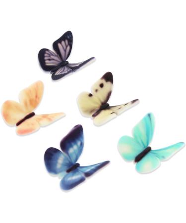 SugarSoft Butterflies Handmade Edible Cake Decorations For Wedding Cakes Mother's Day Cupcakes Cake Topper Vanilla Flavour | 30mm | Pack of 20 - Buy Online on GoSupps.com