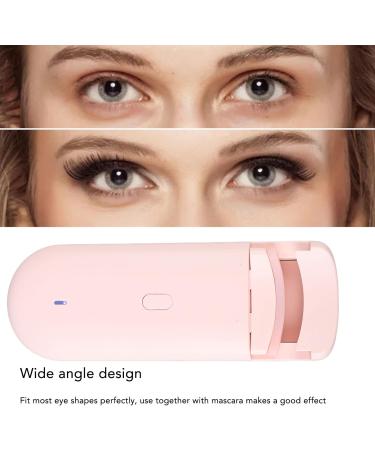 Verdant Touch Silicone Lash Curling Tool Heated Eyelash Curler Portable Electric Pink Silicone Lash Quick Curling Tool for Women Long Lasting Curl - Buy Online on GoSupps.com