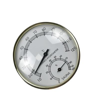 Artibetter House temperature knife Sauna-Hygrothermograph-Messenk r K chentemperst mmeter Sauna Tempera temperature testers Back temperature meter room temperature meter Interior thermometer deliveries mini 10x10x4cm golden