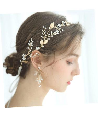 FRCOLOR 1pc Headband Bride Hair Bride Headdress Bride Shiny Headdress Pearl Headdress Fashion Bride Headwear Fashion Headdress Wedding Accessory Wedding Shiny Headdress Alloy - Buy Online on GoSupps.com