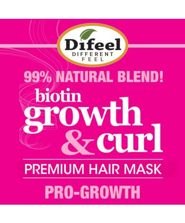 Difeel Growth and Curl Biotin Hair Mask 12 oz. - Curly Hair Growth Treatment - Buy Online on GoSupps.com