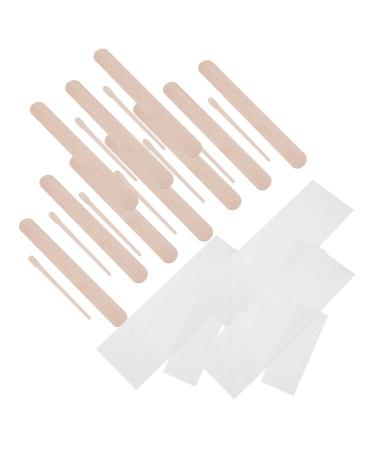Frcolor 400 pieces of disposable beauty bar Want wax pounds Wax bar to remove hair wax filled made of wood body hair removal tool natural birch cloth large
