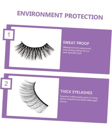 DRESSOOS 20 Pairs Artificial False Eyelashes Make up Kit Beauty Eyelashes Lash Kit Cosmetics False Eyelashes Fans Volume False Eyelash Natural False Eyelashes Makeup Tools 3d Lengthen - Buy Online on GoSupps.com