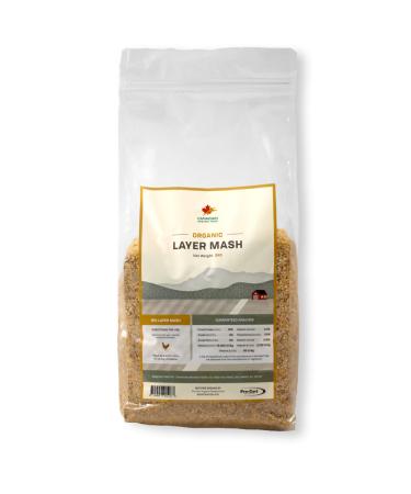 16% Organic Layer Mash 3KG Certified Organic Laying Hen Feed Hen Feed Organic Grains Vitamins & Minterals No Fillers No Animal Byproducts Non-GMO
