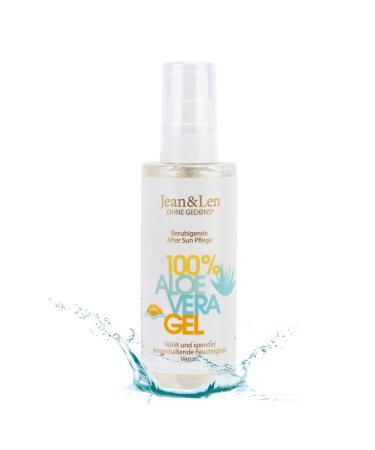 Jean & len apr s Sun aloe vera gel supportive care in sunburn soothes and cools the skin donates moisture without silicones parabens nanoparticles & emulsifiers vegan 100 ml - Buy Online on GoSupps.com