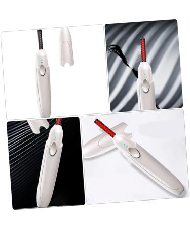 1 Set Eyelash Curler Eyelash Holder Makeup Tool Beauty Tool Electric Eyelash Curling Tool Heated Curler Clip Abs Portable White - Buy Online on GoSupps.com