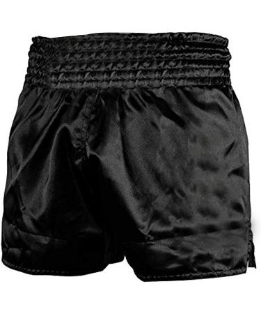 ROAR Muay Thai Shorts - Men's MMA Grappling Kick Boxing Fitness Trunks - Black, Large - Buy Online on GoSupps.com