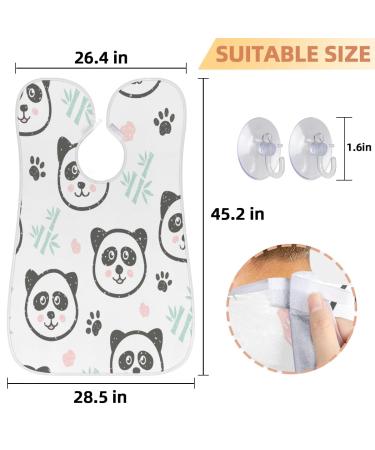 Panda Beard Bib Apron for Men - Waterproof Hair Catcher & Grooming Cape with Suction Cups | Perfect Gift for Shaving & Trimming - Buy Online on GoSupps.com
